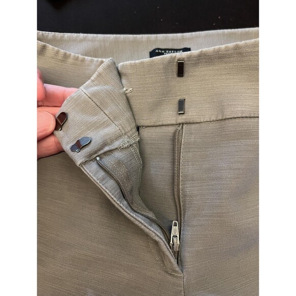 Ann Taylor Pants Womens 6P Gray Signature Straight Leg Stretch Dress Work - Picture 10 of 10